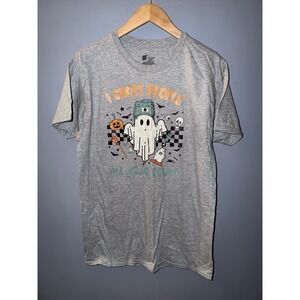 Hanes ComfortSoft I Ghost People All Year Round Graphic Tee Heather Gray Mens M
